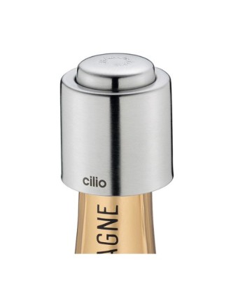 Dop pentru sticla de sampanie, 4.5 cm, otel inoxidabil satinat - CILIO
